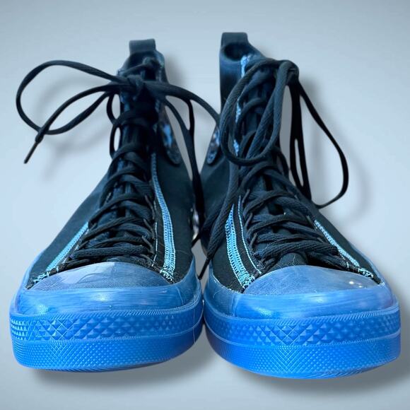 Men's 11 CONVERSE CHUCK TAYLOR ALL STARS CX EXP2 High Black Open Blue Sneakers - Picture 6 of 9
